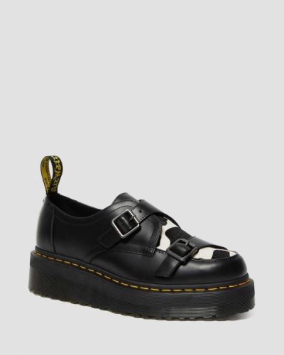 Tenis De Plataforma Dr Martens Sidney Hair On Creeper Para Mujer DR6032M